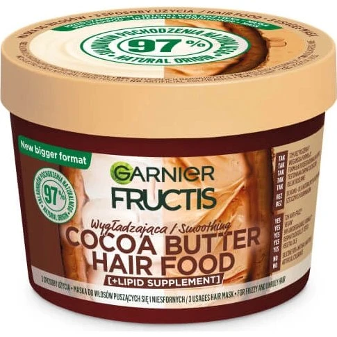 Garnier Fructis Hair Food Maschera Nutriente al Burro di Cacao 400ml