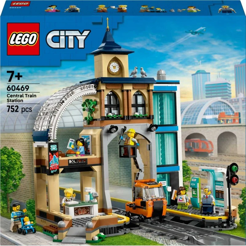 LEGO City 60469 Stazione Centrale con Ascensore e Veicolo