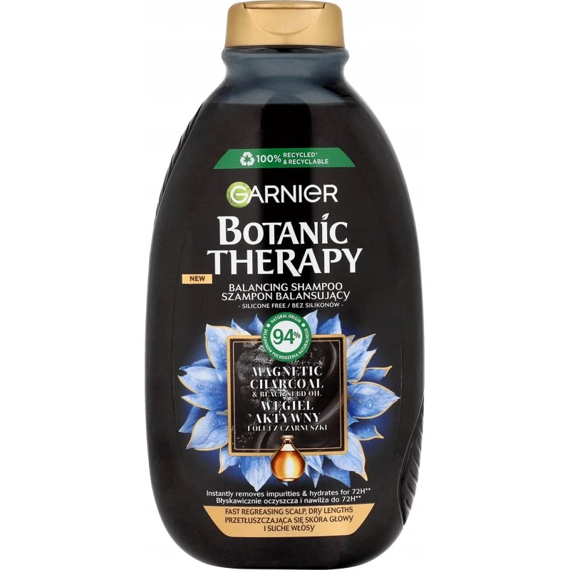 Garnier Botanic Therapy Shampoo Carbone Attivo e Olio di Nigella 400ml