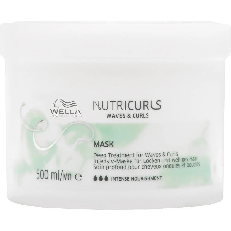 Wella NUTRICURLS Maschera Nutriente per Capelli Ricci e Ondulati 500ml