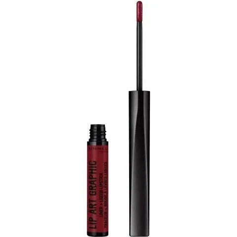 Rimmel London Lip Art Graphic Liner & Liquid Lipstick 810 Be Free