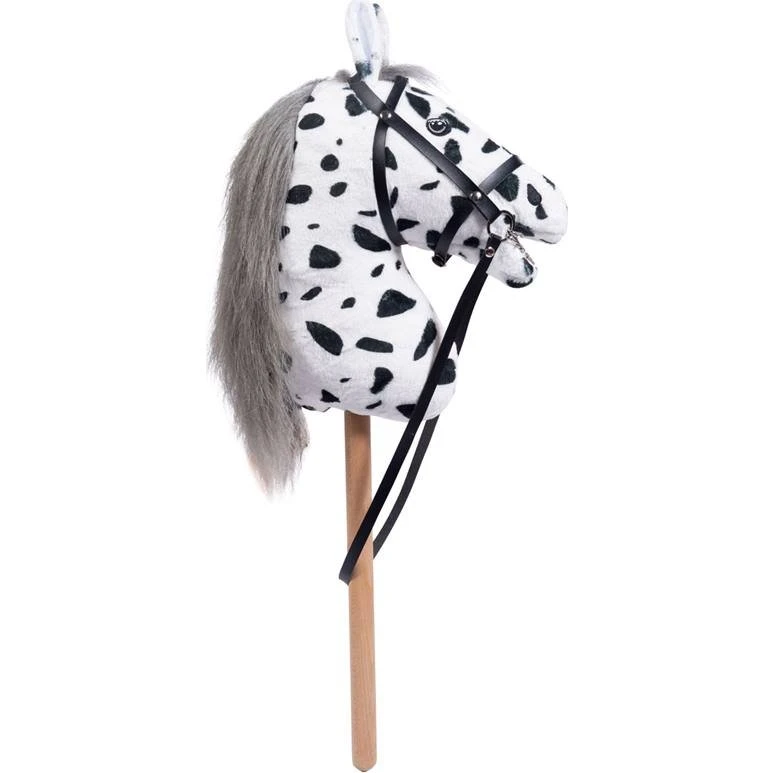 HKM Kids Hobby Horse Bianco con Briglia Removibile