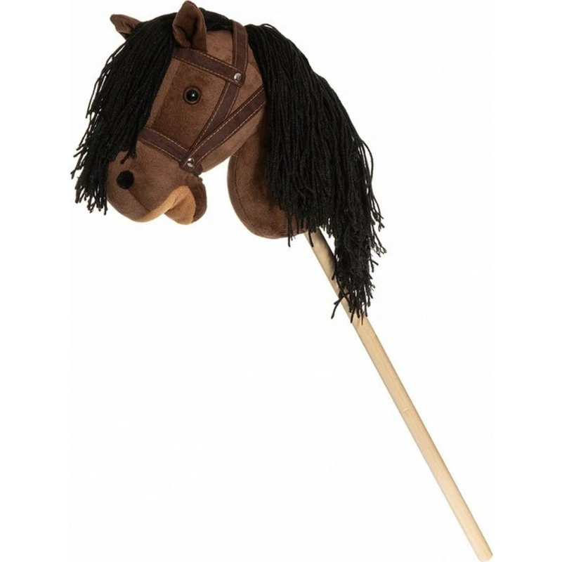Teddykompaniet Cavallo su Bastone Marrone 80 cm