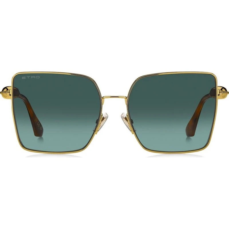 Etro 0138/S Occhiali da Sole Oversize Oro e Verde
