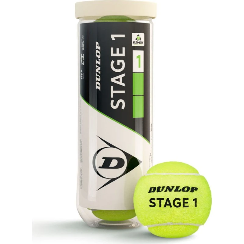 Dunlop Stage 1 Green - Tubo da 3 Palline