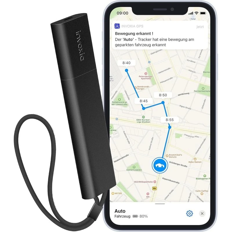Invoxia Pro GPS Tracker 1 anno incluso Nero