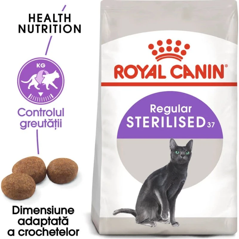 Royal Canin Sterilised 37 Crocchette per Gatti, 400 g