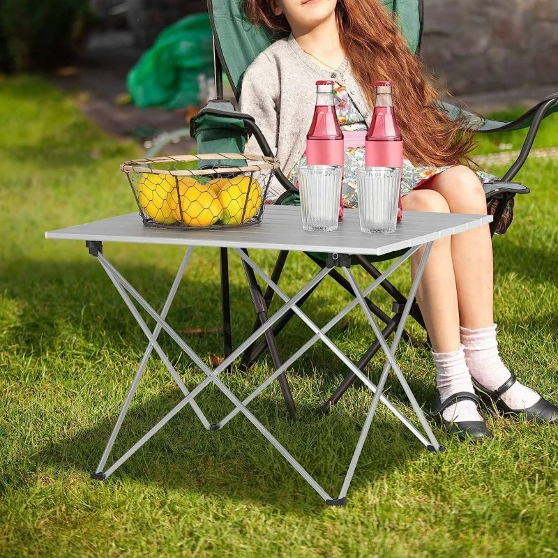 WOLTU Tavolo Campeggio Alluminio Pieghevole con Borsa