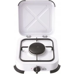 Fornello Bianco a Gas da Campeggio 1 Fuoco 1,85 kW
