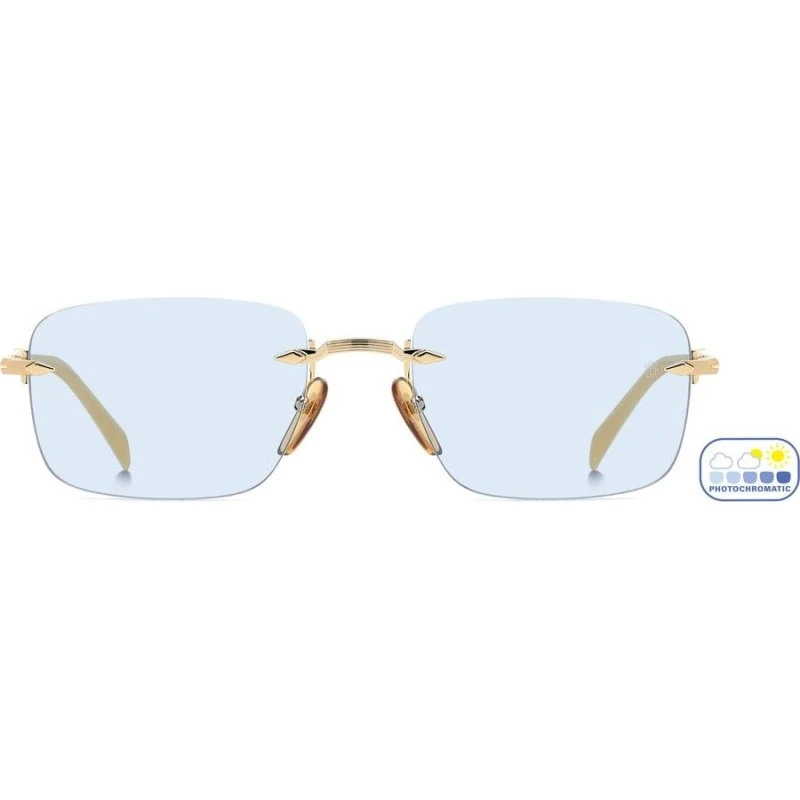 David Beckham DB 1195/S Occhiali da Sole Uomo Oro e Blu 57mm