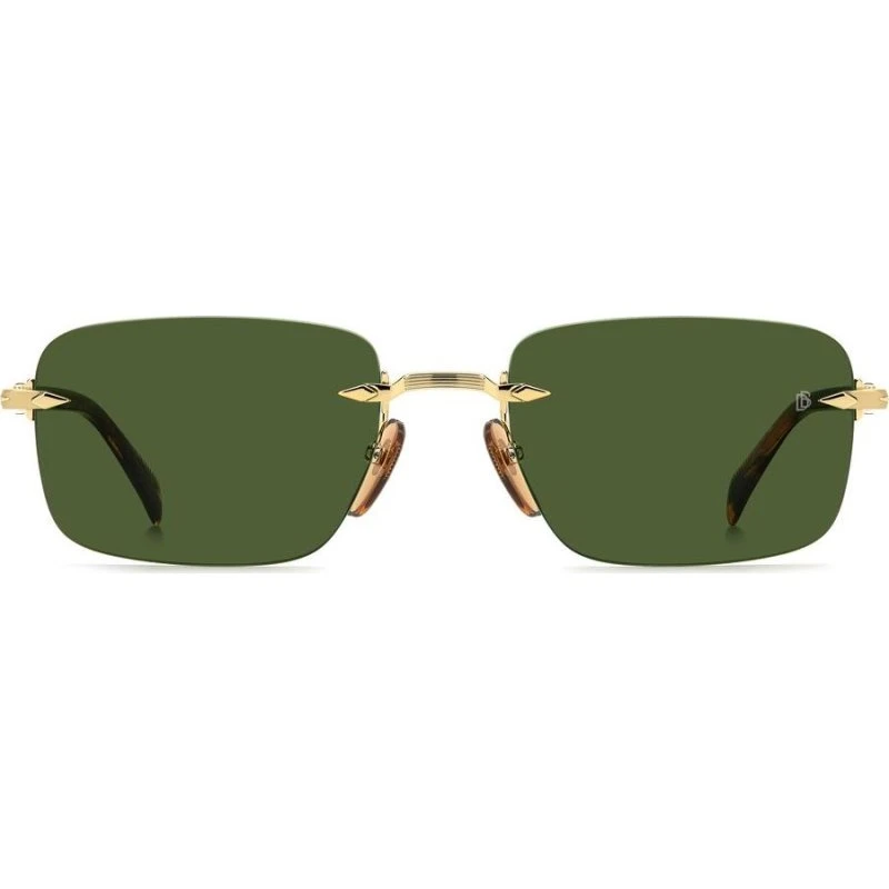 David Beckham DB 1195/S Occhiali da Sole Uomo Oro e Verde 57mm