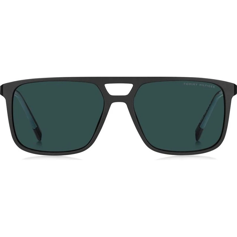 Tommy Hilfiger TH 2280/S Occhiali da Sole Squadrati Neri Uomo