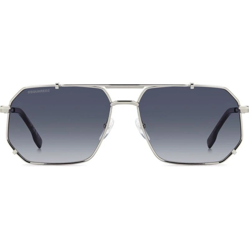 Dsquared2 D2 0175/S Occhiali da Sole Uomo Argento Geometrici