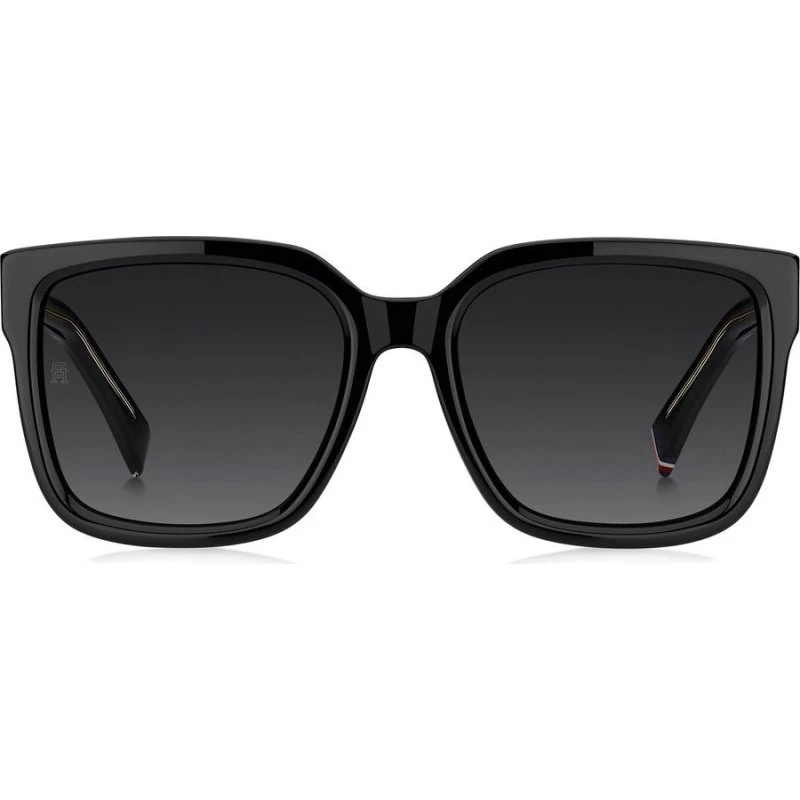 Tommy Hilfiger TH 2342/S Occhiali da Sole Squadrati Nero