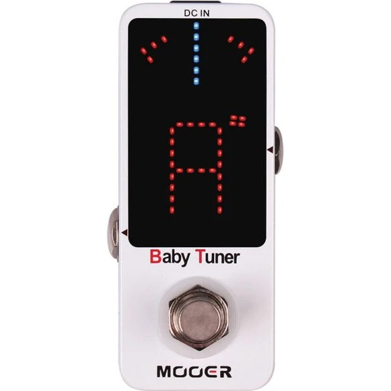 Mooer Baby Tuner White Accordatore Micropedale ad Alta Precisione