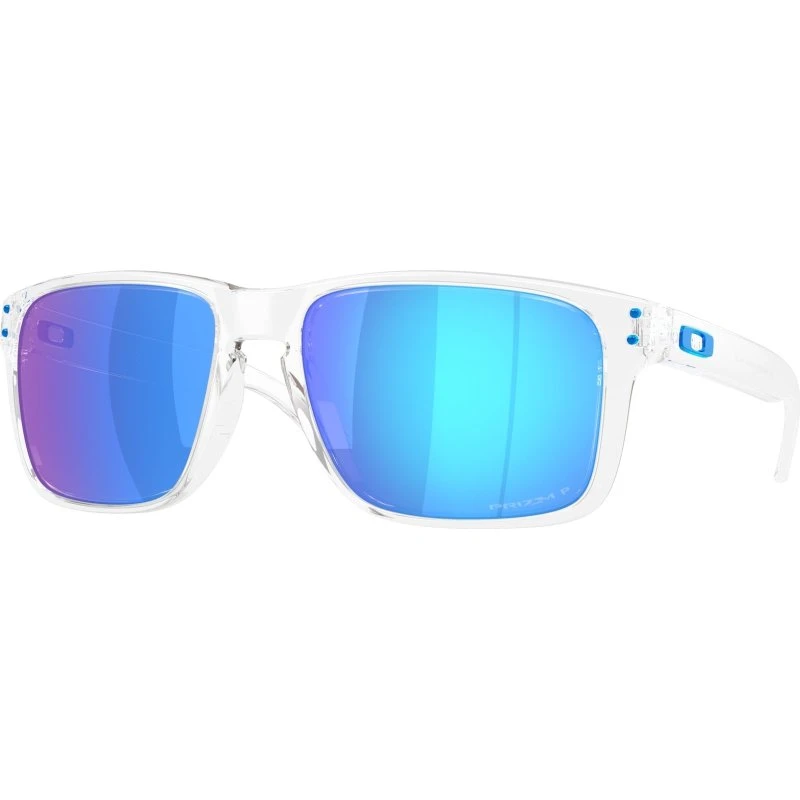 Oakley Holbrook XXL Polished Clear con lenti Prizm Sapphire Polarized