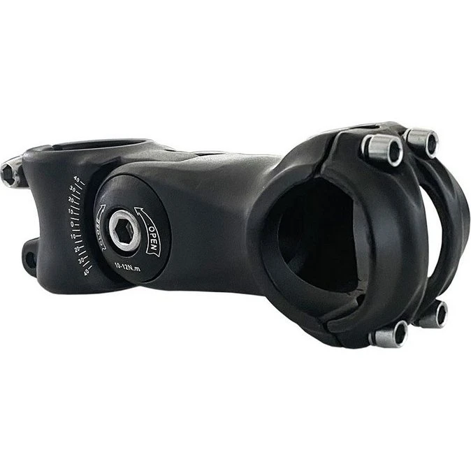 XON Attacco Manubrio 25,4x90mm Nero Regolabile