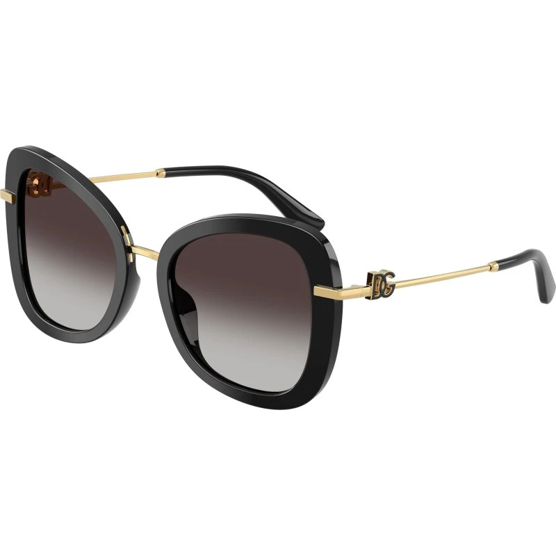 Dolce & Gabbana DG4535 Occhiali da Sole Farfalla in Acetato Nero
