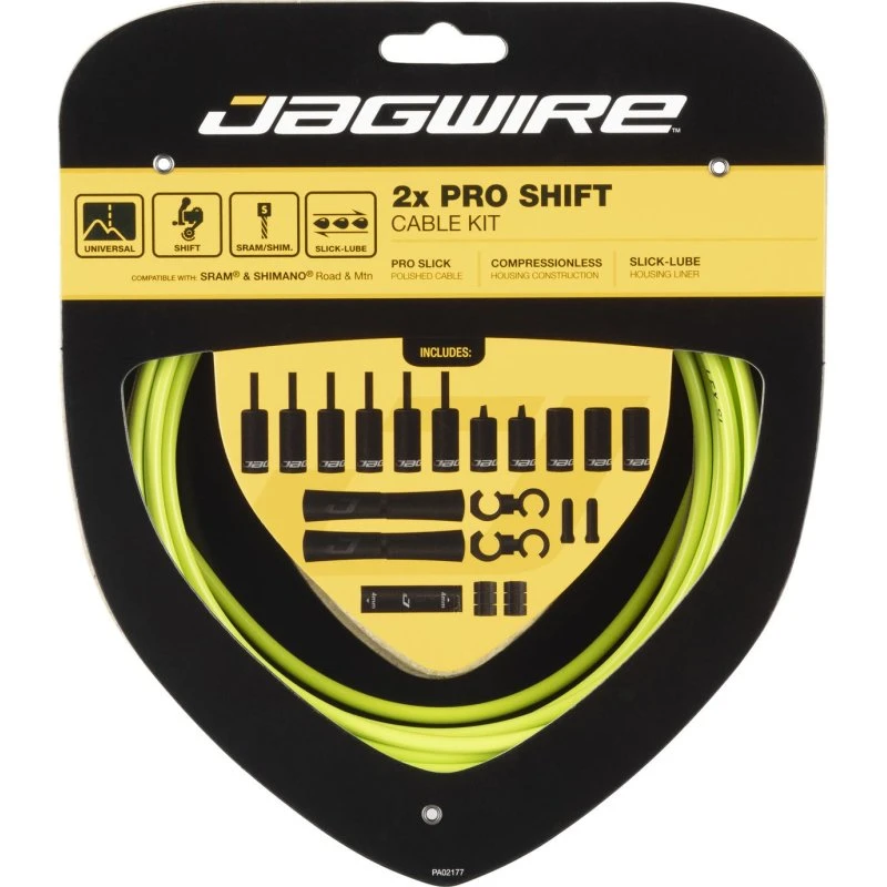 Jagwire Cavi e Guaine 2x Pro Cambio Verde