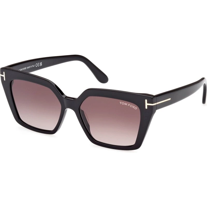 Tom Ford FT1030 Winona 01Z Occhiali da Sole Cat Eye Nero e Viola