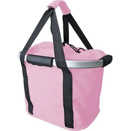 MV-TEK Cestino Anteriore in Tessuto Rosa con Sgancio Rapido