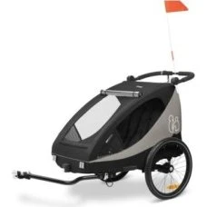 Hauck Dryk Duo Plus - Carrellino Bici e Passeggino 2 in 1