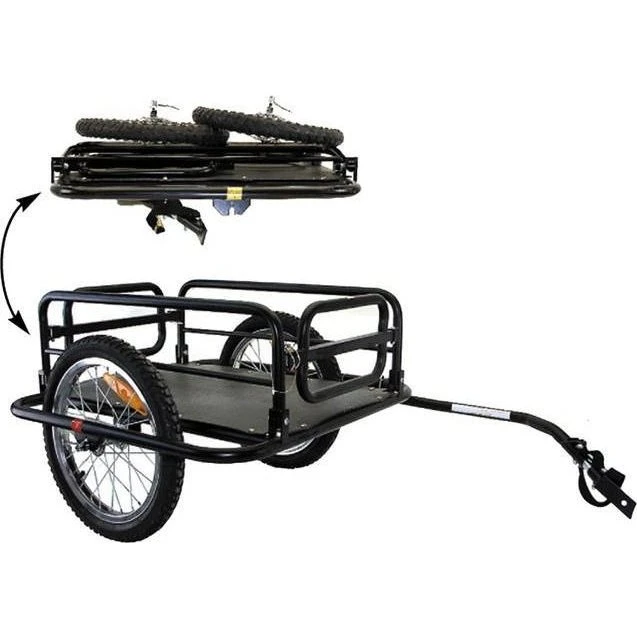 M-Wave Fold Rimorchio Bicicletta Nero, Fino a 40kg