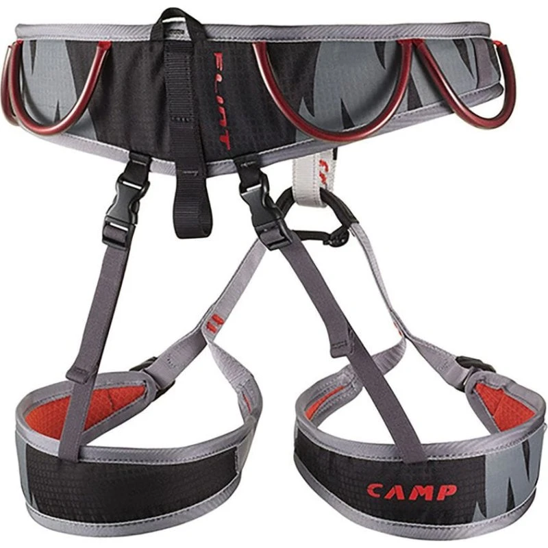 CAMP Flint Imbracatura Climbing Nero/Rosso