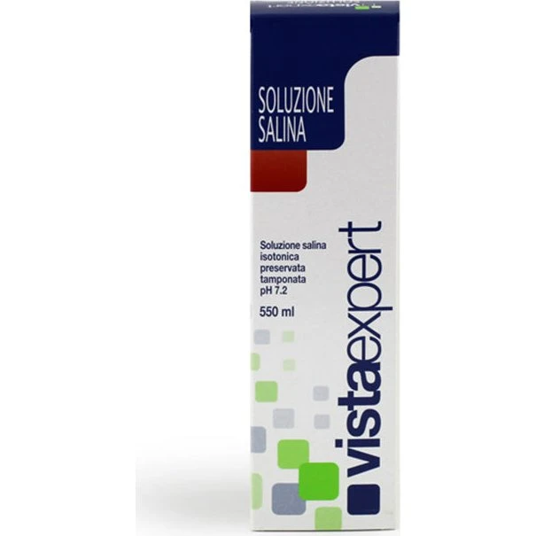 VistaExpert Soluzione Salina 550 ml per Lenti a Contatto