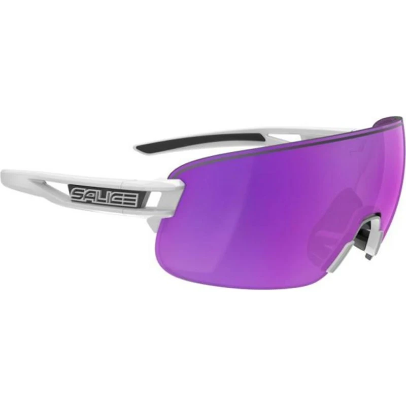 Salice 021 Occhiali da Sole Unisex Bianco e Viola