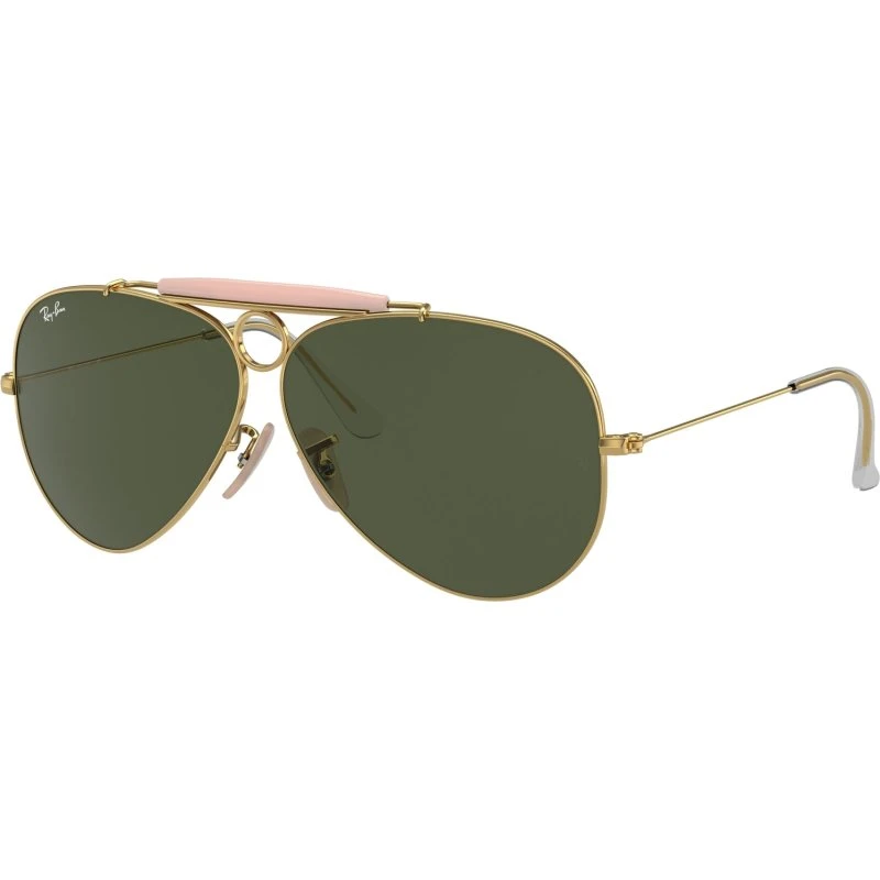 Ray-Ban RB3138 Shooter 001 Occhiali da Sole Pilot Oro G15