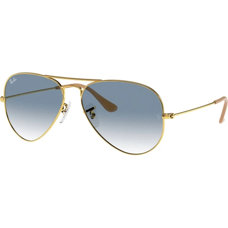 Ray-Ban RB3025 Aviator 001/3F Occhiali da Sole Pilot Oro