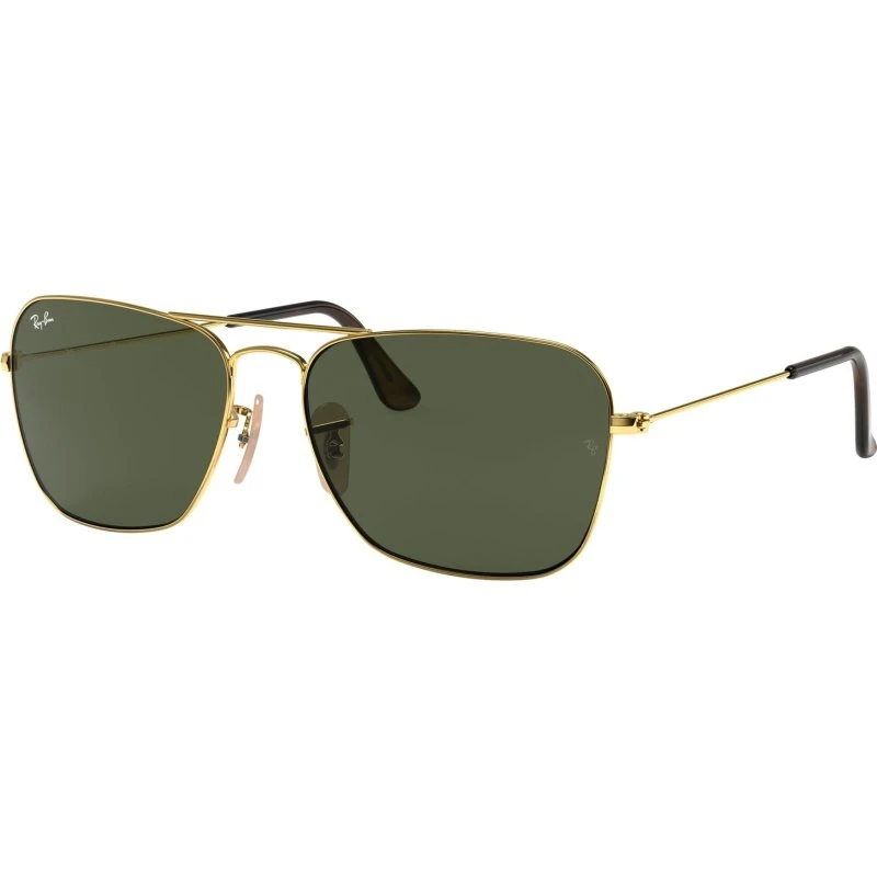 Ray-Ban RB3136 Caravan 181 Occhiali da Sole Metallo Oro Lenti G15