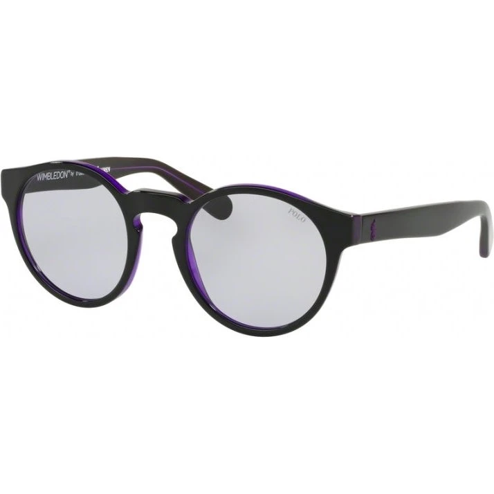 Polo Ralph Lauren PH4101 Occhiali da Sole Donna Acetato Nero Lilla