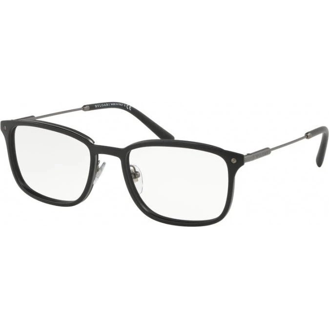 Bulgari BV1101 195 Occhiali da Vista Uomo - Metallo Nero Squadrato