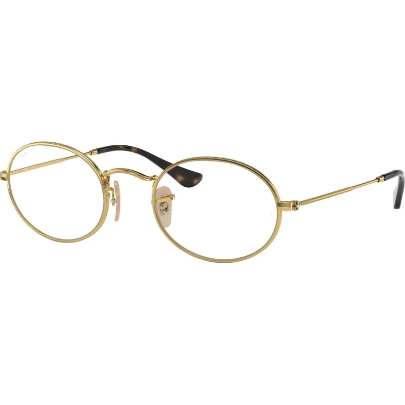 Ray-Ban RX3547V OVAL: Occhiali da Vista Rotondi in Metallo Oro