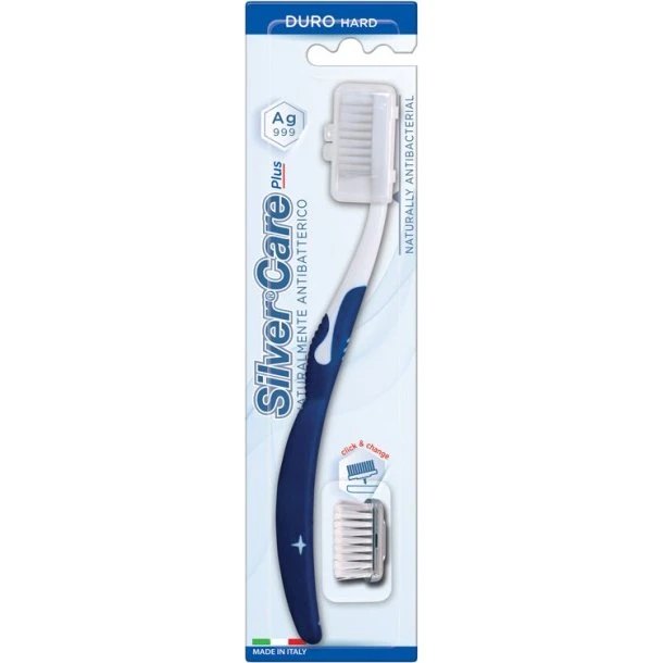 Silvercare Plus Spazzolino Duro + Ricambio
