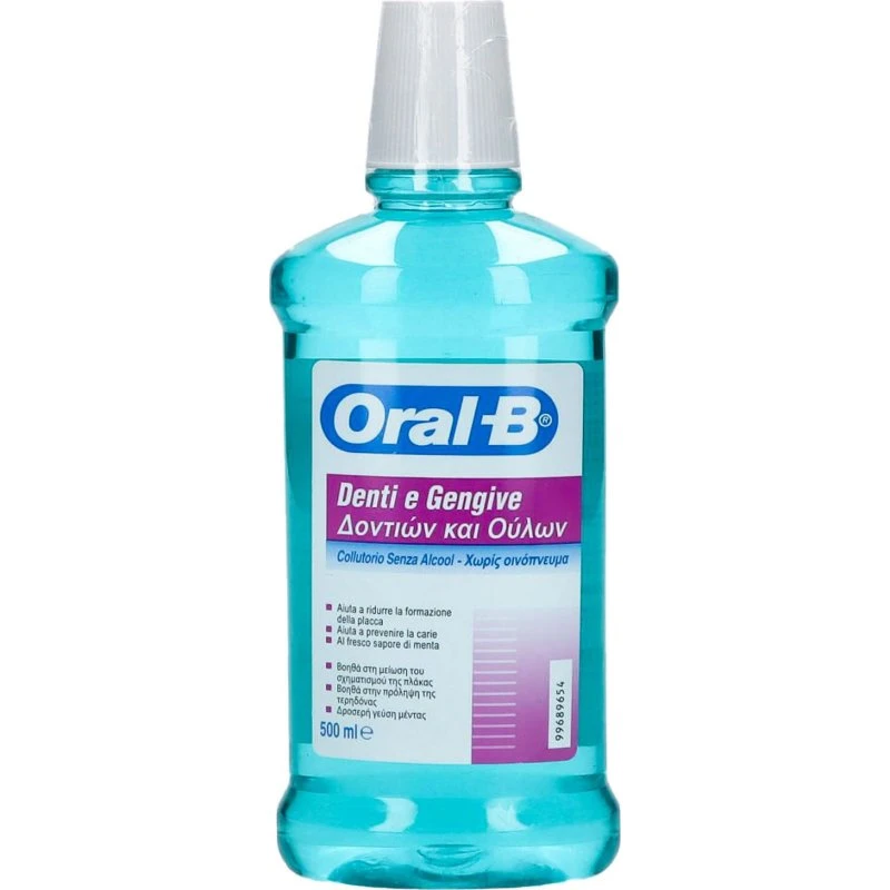 Oral-B Collutorio Denti&Gengive 500ml Senza Alcool