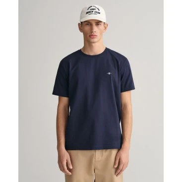 T-shirt Gant Shield blu navy - L