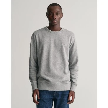 Gant Felpa Shield Crew Grigio Scuro XXL