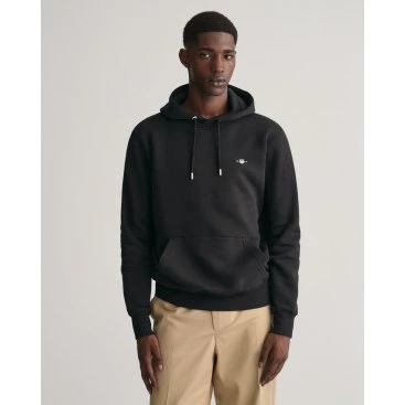 Gant Felpa con Cappuccio Scudo Nero M