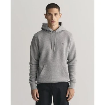 Gant Felpa con Cappuccio Shield Grigia - Taglia L