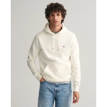 Gant Felpa con Cappuccio Scudo Off-White XXL