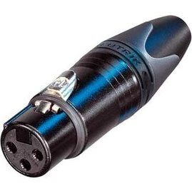 Neutrik NC3FXX-B Connettore XLR Femmina 3 Poli con Contatti Oro