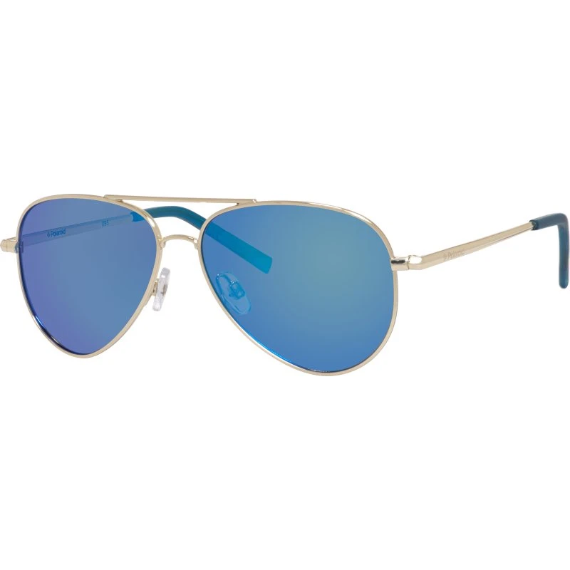 Polaroid Occhiali da Sole Bambino PLD 8015/N Metallo Oro e Blu