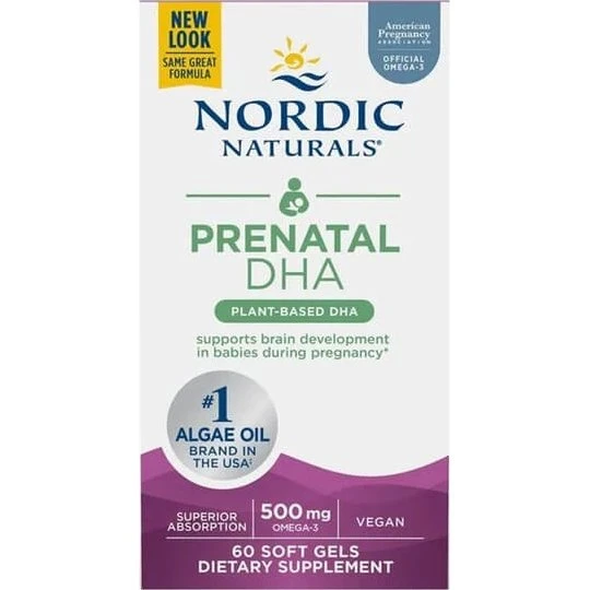 Nordic Naturals DHA Prenatale Vegano 500 mg - 60 Capsule