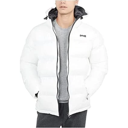 Schott NYC IDAHO2 Piumino con Cappuccio Bianco S