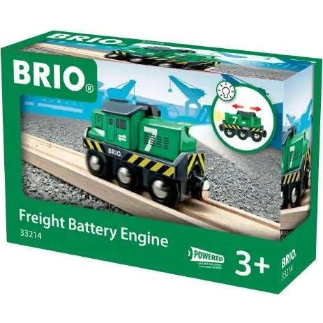 BRIO Locomotiva Treno Merci a Batterie con Luce Frontale