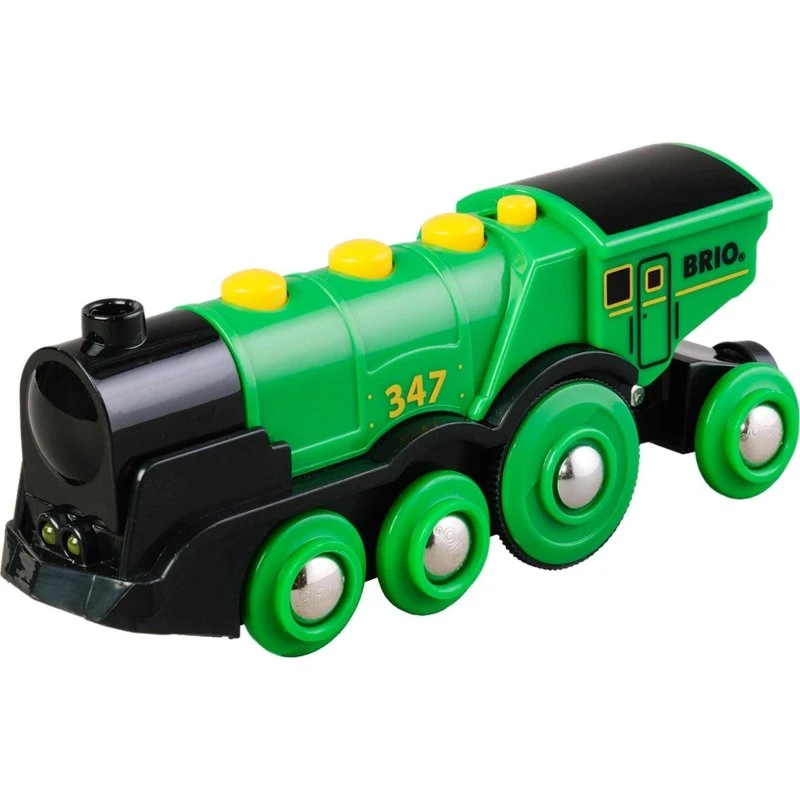 Brio Locomotiva Verde a Batteria con Luci e Suoni