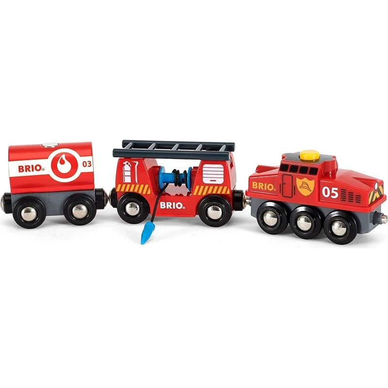 Brio Fire Rescue Train - Treno Antincendio con Accessori